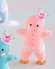 Glitterville Small Tabletop Rainbow Gingers, 8"