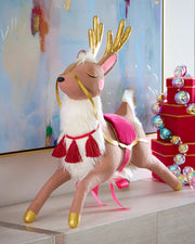 Glitterville Papa Noel’s Reindeer Tabletop 21"