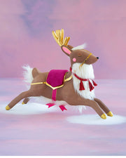 Glitterville Papa Noel’s Reindeer Tabletop 21"