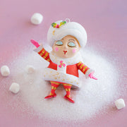 Glitterville Mini Madame Noel Orn, Red