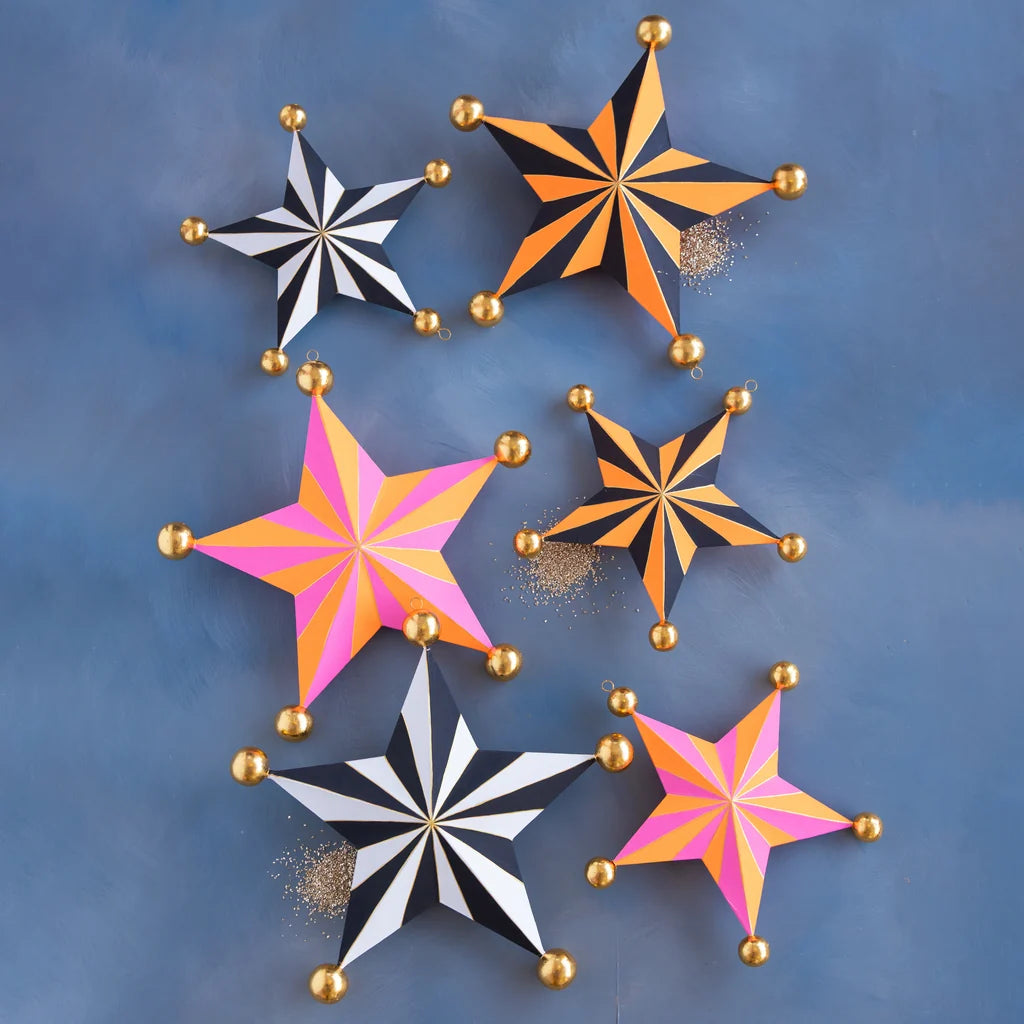 Halloween Stripe Star, Small