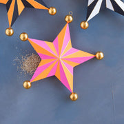 Halloween Stripe Star, Large