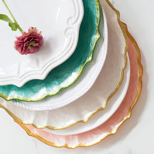 Baroque Glass Salad Plate