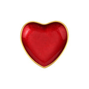 Baroque Glass Red Heart Cocktail Plate