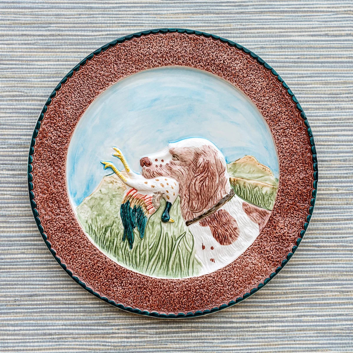 Wildlife Spaniel Wall Plate, New!