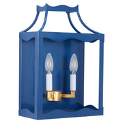 Marin Navy Blue Metal Wall Sconce