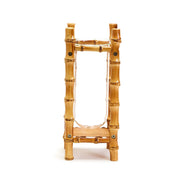 Natural Bamboo Vase with Glass Vessel