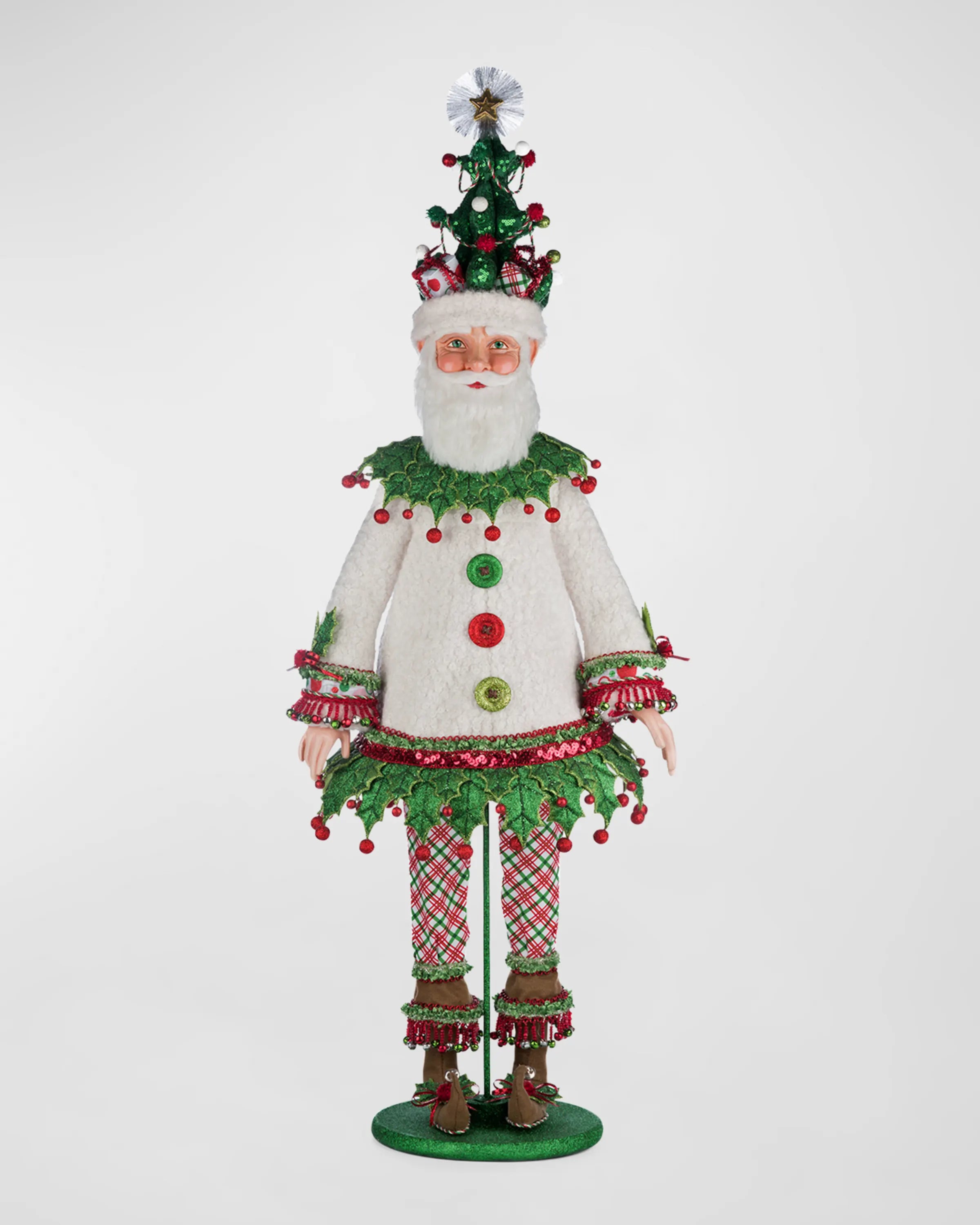 Papa Winterberry Santa Doll, 45.5"T