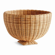 Charleston Rattan Footed Bowl, Large