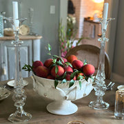 Scavo Harvest Pedestal Bowl, White