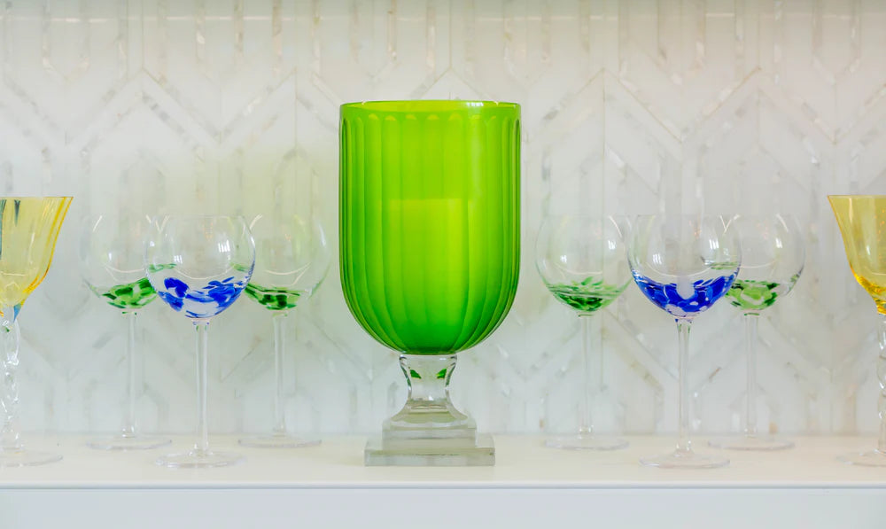 Green Fiesta Stemmed Wine/Water Glass