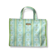 Rosemary Stripe Blue Hanging Travel Case