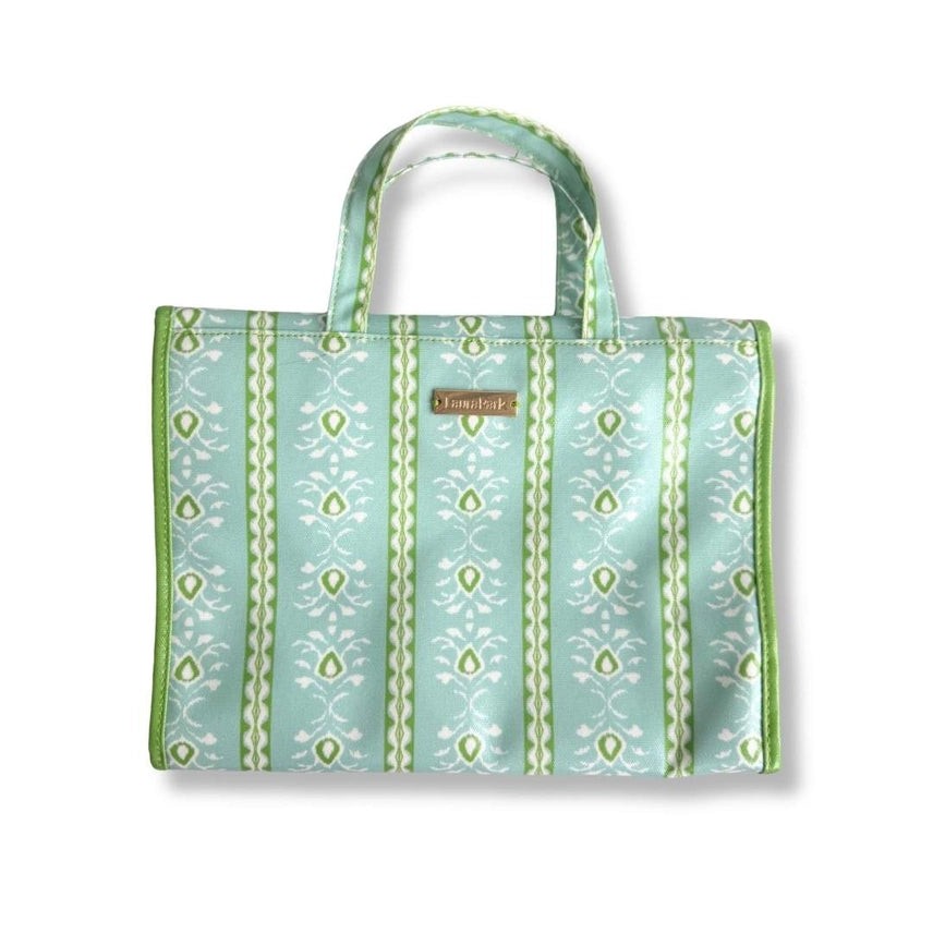 Rosemary Stripe Blue Hanging Travel Case