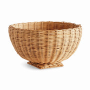Charleston Rattan Footed Bowl, Small