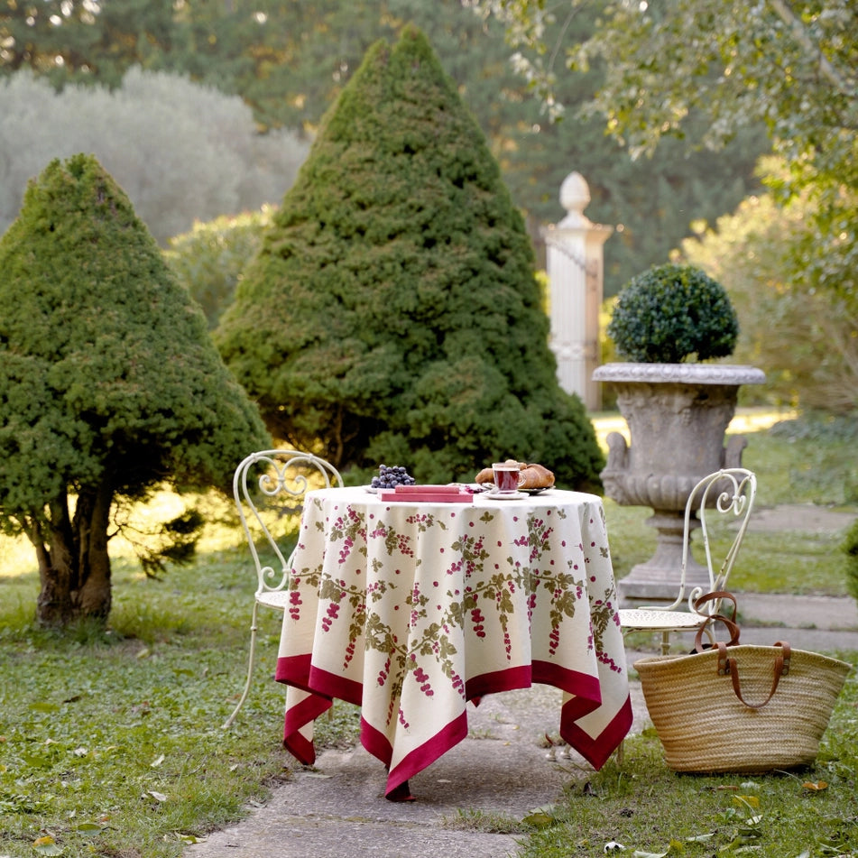 Gooseberry Red & Green French Tablecloth