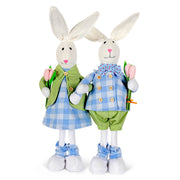 Bella with Tulip Blue and Green Bunny Easter Decor