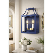 Marin Navy Blue Metal Wall Sconce