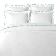 Laura Park Scalloped Duvet Cover, Blue / White
