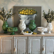 Scavo Harvest Pedestal Bowl, White