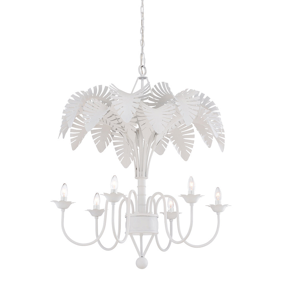 White Fern Chandelier