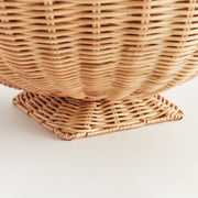 Charleston Rattan Footed Bowl, Large