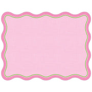 Light Pink and Green Posh Die-Cut Placemat, Paper