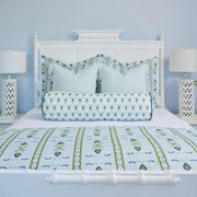 Rosemary Stripe Lagoon Microlux Duvet Cover