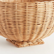 Charleston Rattan Footed Bowl, Small