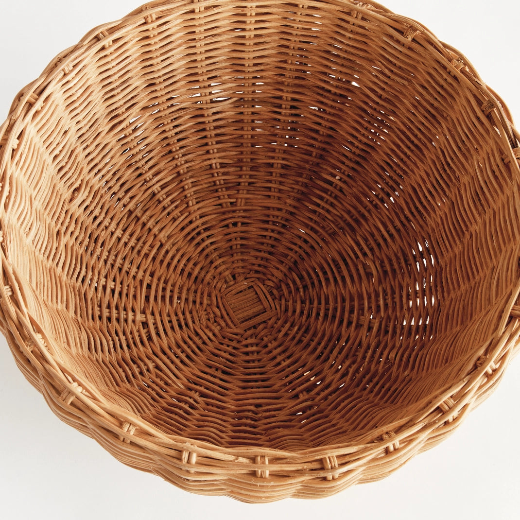 Charleston Rattan Footed Bowl, Small