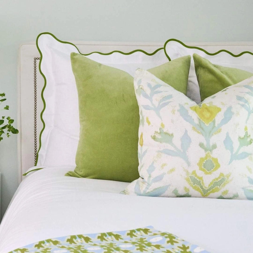 Petal Garden Linen Decorative Pillow, More Sizes
