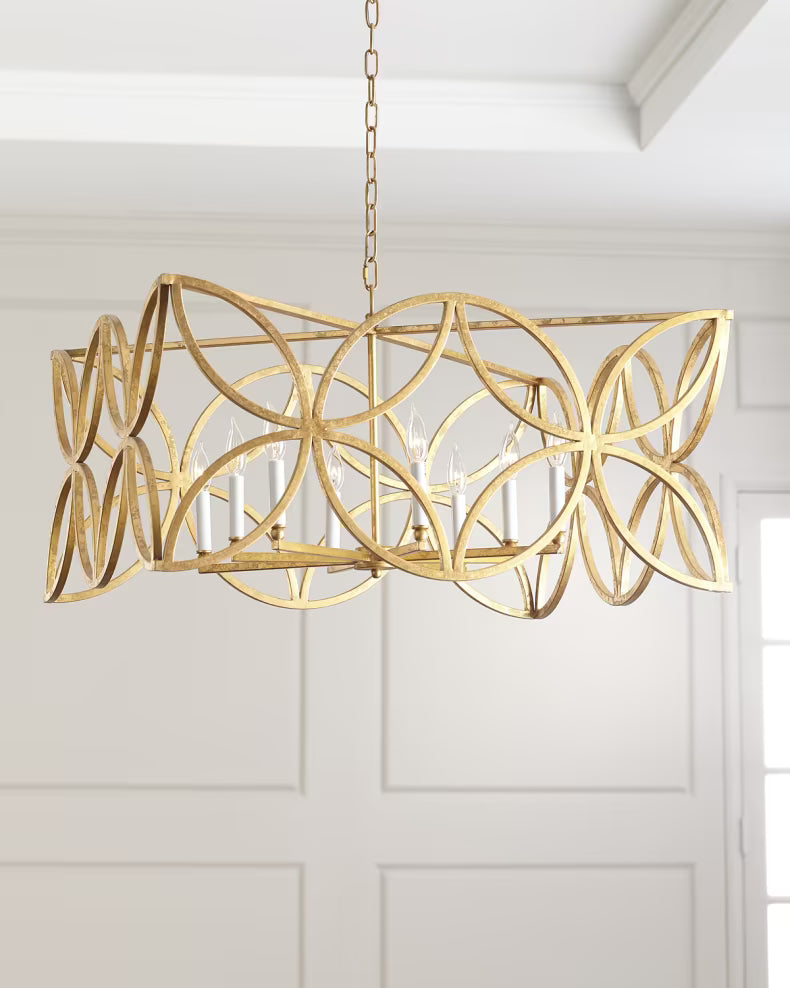 McCarty Gold Leaf Chandelier