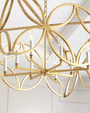 McCarty Gold Leaf Chandelier