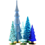 Blue Hue Trees, Set of 5 Asst