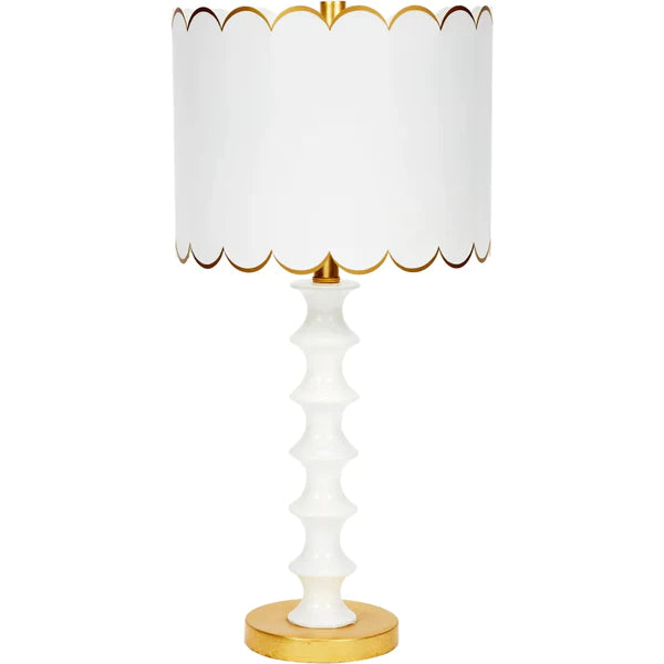 Eloise Table Lamp with Scalloped Shade