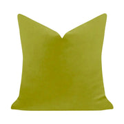 Green Solid Velvet Pillow, More Sizes