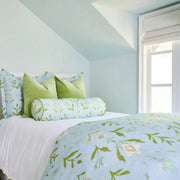 Petal Garden Aqua Duvet Cover, New!