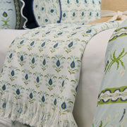 Rosemary White Throw Blanket