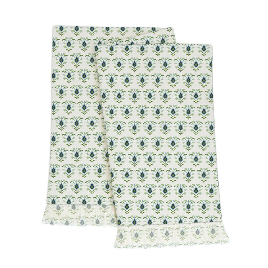 Rosemary White Throw Blanket