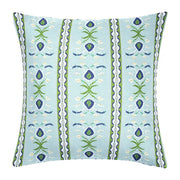Rosemary Stripe Lagoon Decorative Pillow