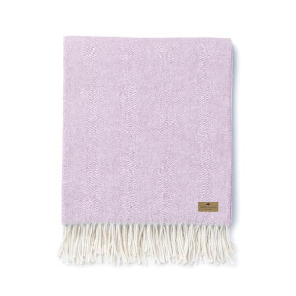 Lilac Italian Herringbone Throw