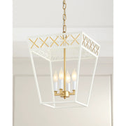 Caitlyn Gloss White and Gold Lantern
