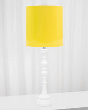 White Spindle Table Lamp