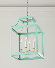 Sea Green Sylvie Lantern Chandelier