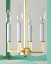 Sea Green Sylvie Lantern Chandelier