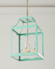 Sea Green Sylvie Lantern Chandelier