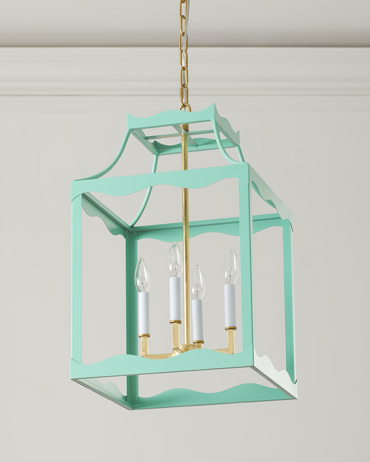 Sea Green Sylvie Lantern Chandelier