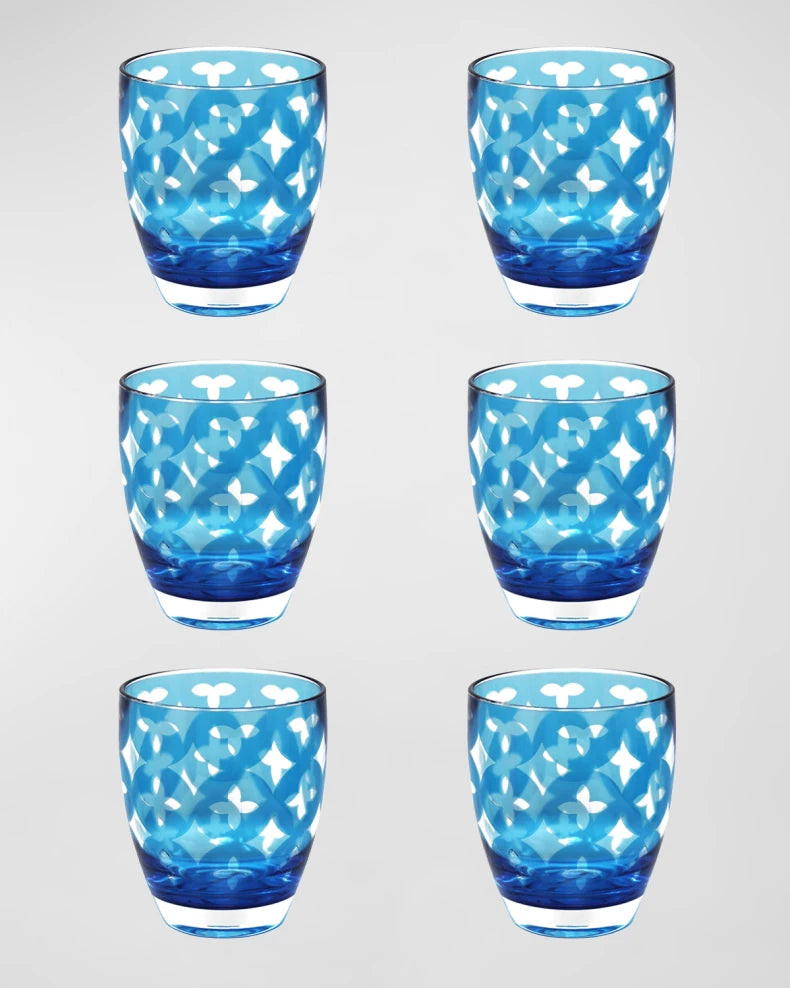 Palazzio Acrylic Small Tumblers, Set of 6 (More colors)