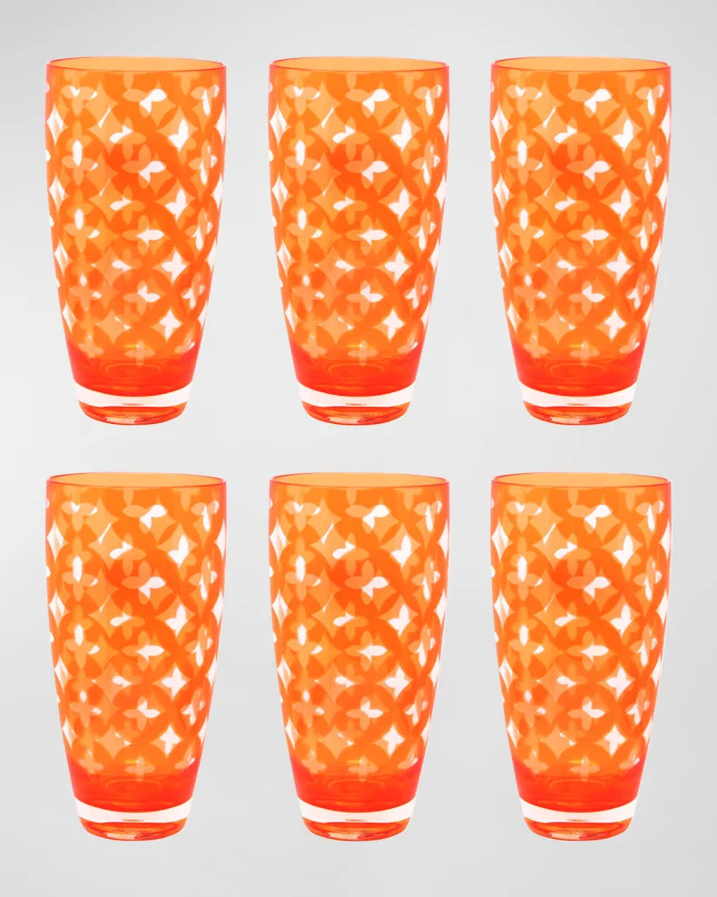 Palazzio Acrylic Large Tumblers, Set of 6 (More colors)