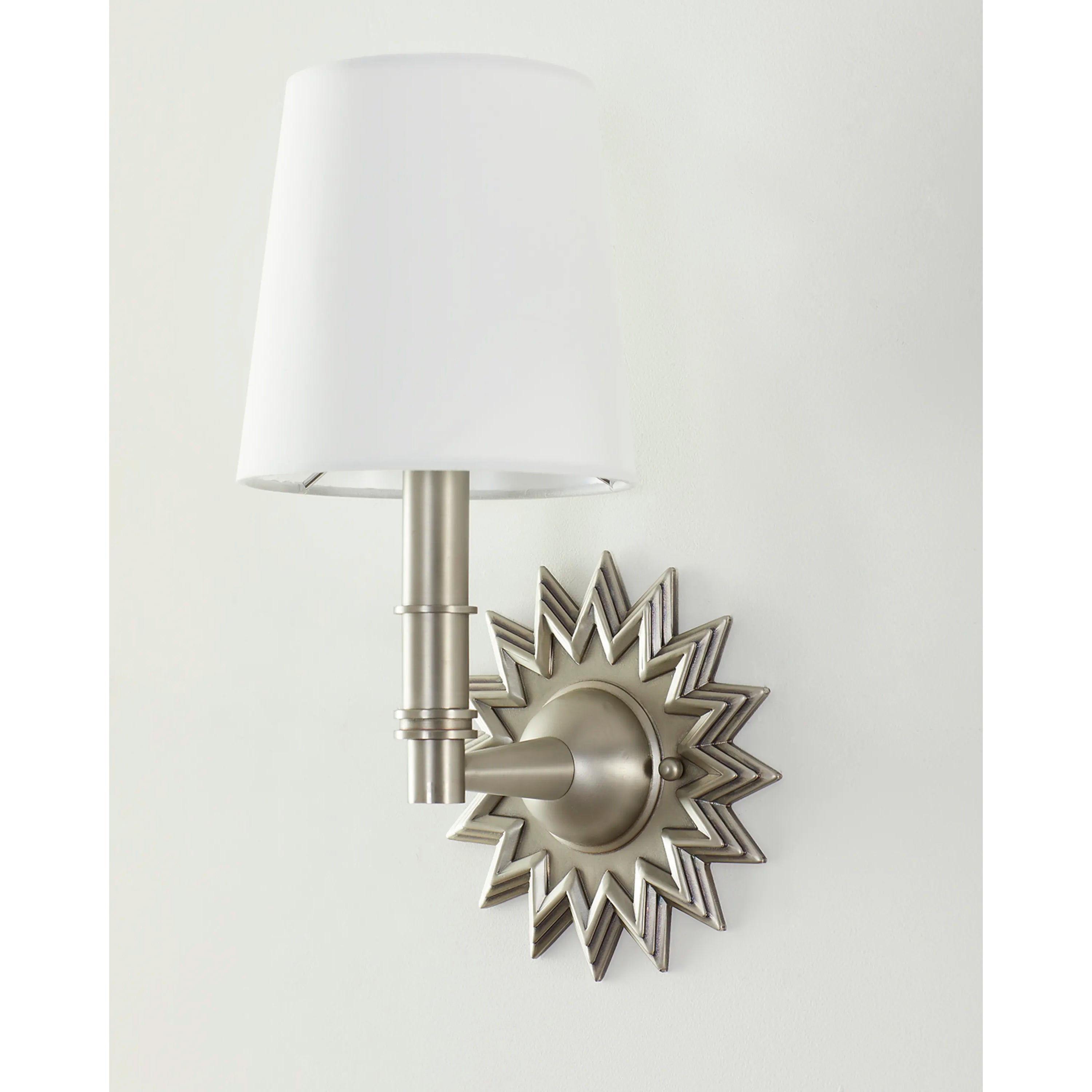 Star Antique Nickel Wall Sconce