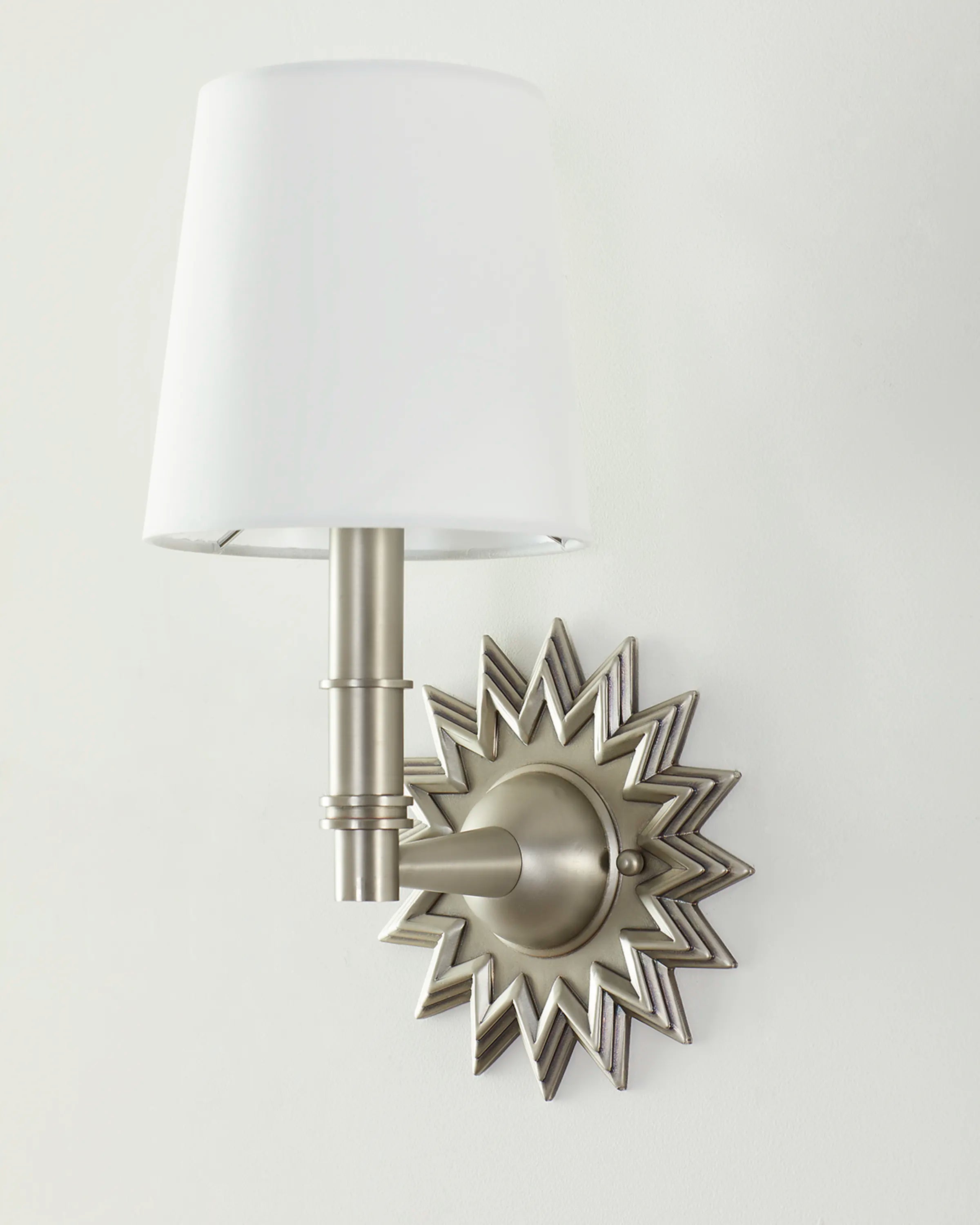 Star Antique Nickel Wall Sconce